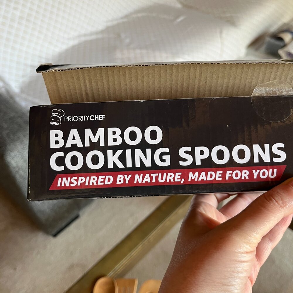 Bamboo Cooking Spoons Eco Friendly Kitchen Utensils (Set‎ of 4/ new) - Picture 8 of 9